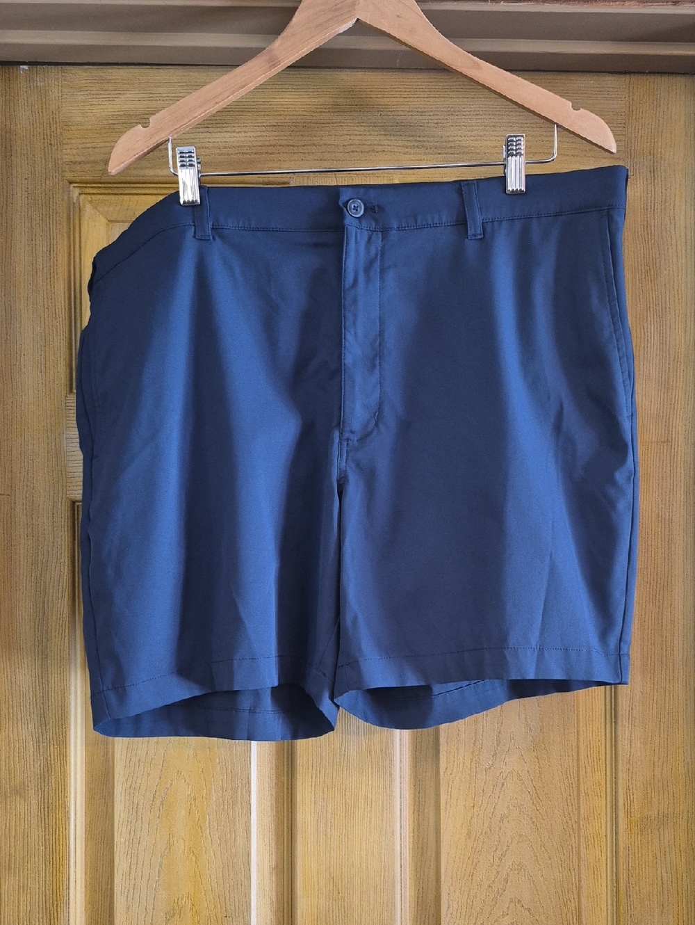 PGA Tour Navy Blue Shorts Size 40 Golf Shorts Stretch Wide Waistband Pockets